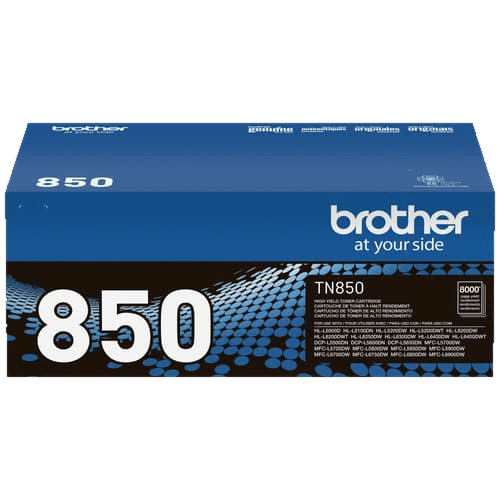 Brother TN-850 high-yield genuine black toner cartridge